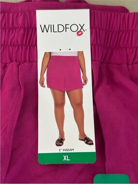 Wildfox Hot Pink Athletic Shorts
